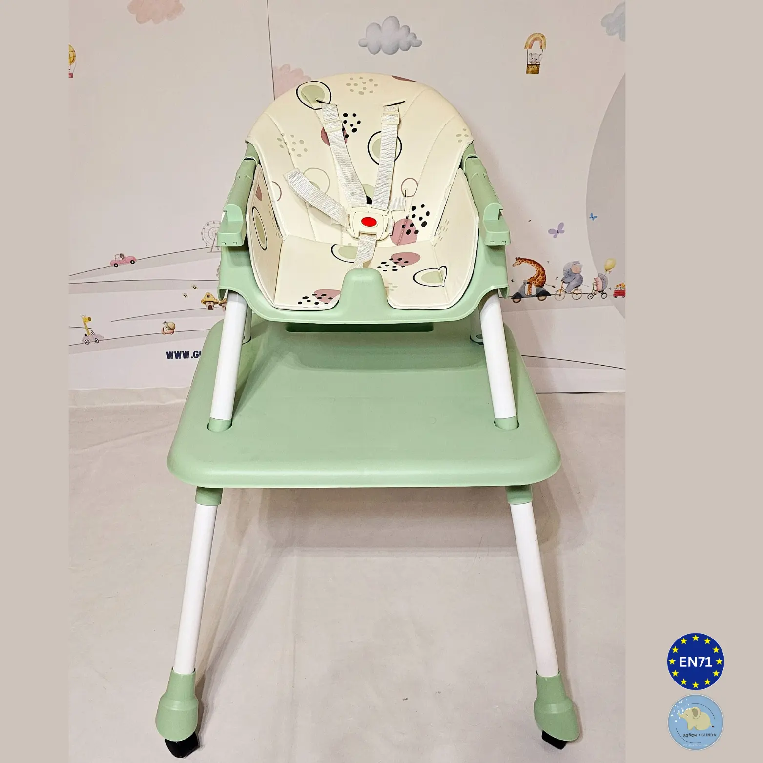 საბავშვო სკამ-მაგიდა - 2/1-ში მოდელი - Baby High Chair - Image 20