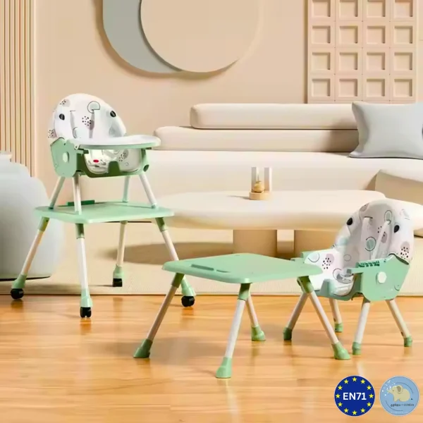 საბავშვო სკამ-მაგიდა -  2/1-ში მოდელი - Baby High Chair