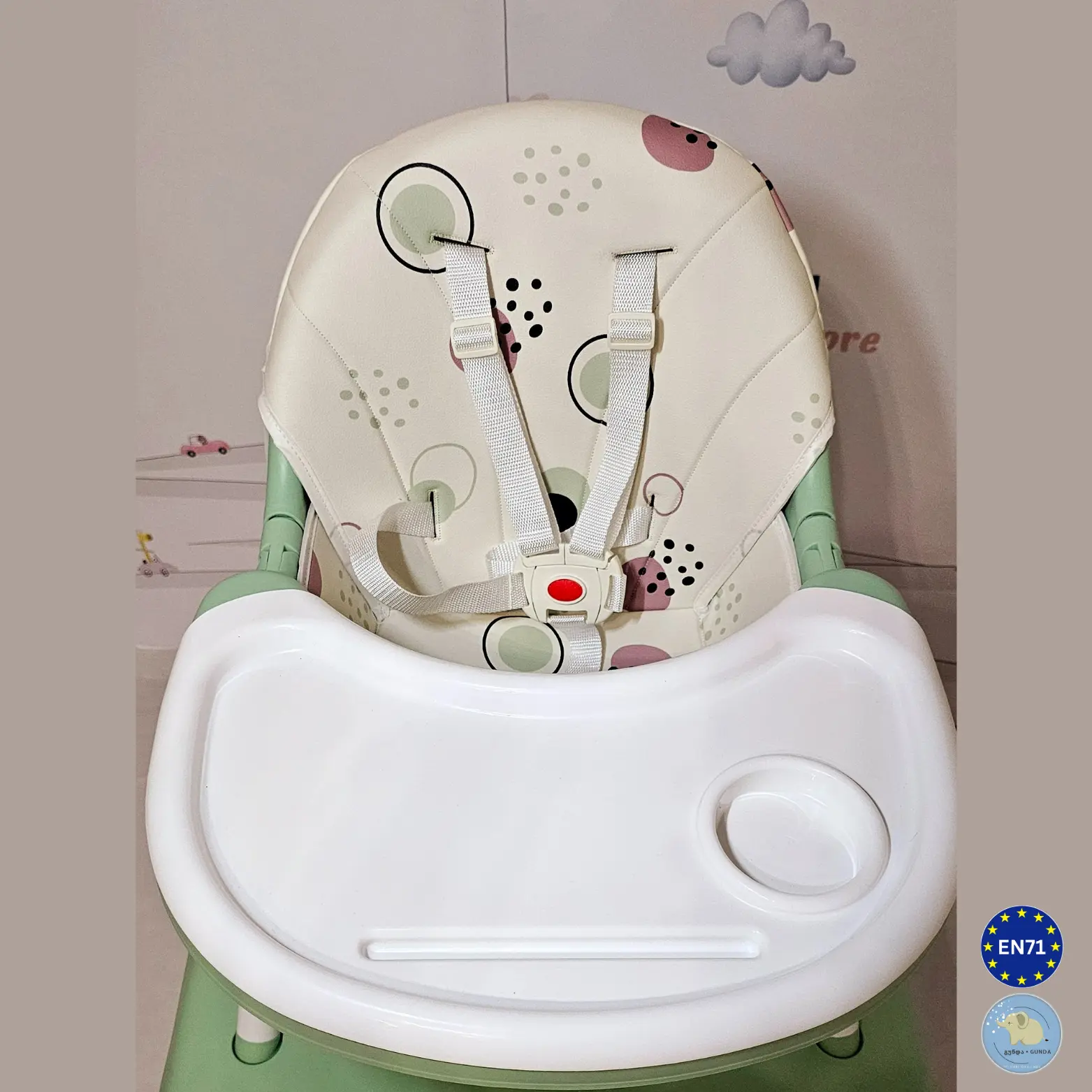 საბავშვო სკამ-მაგიდა - 2/1-ში მოდელი - Baby High Chair - Image 10