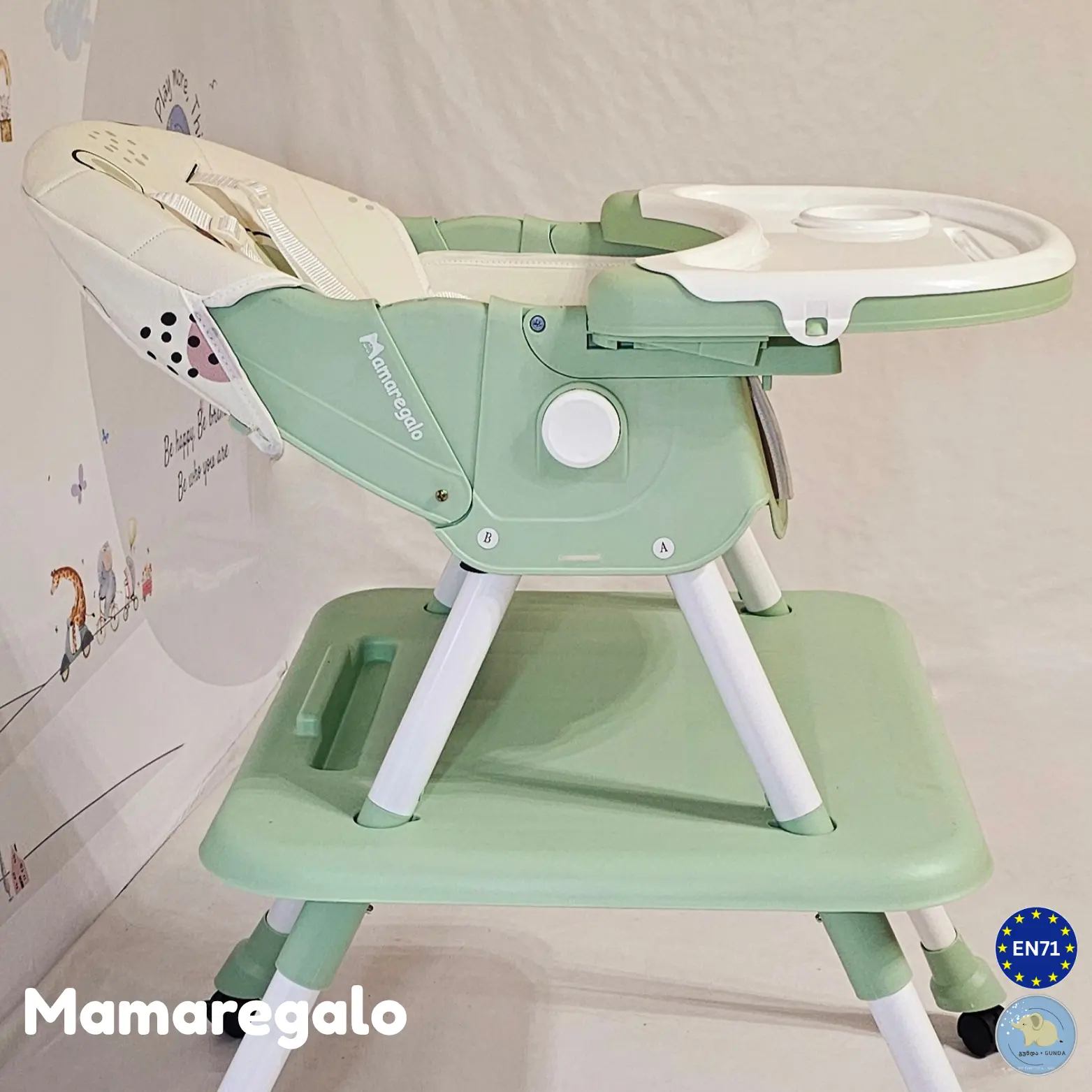 საბავშვო სკამ-მაგიდა - 2/1-ში მოდელი - Baby High Chair - Image 7