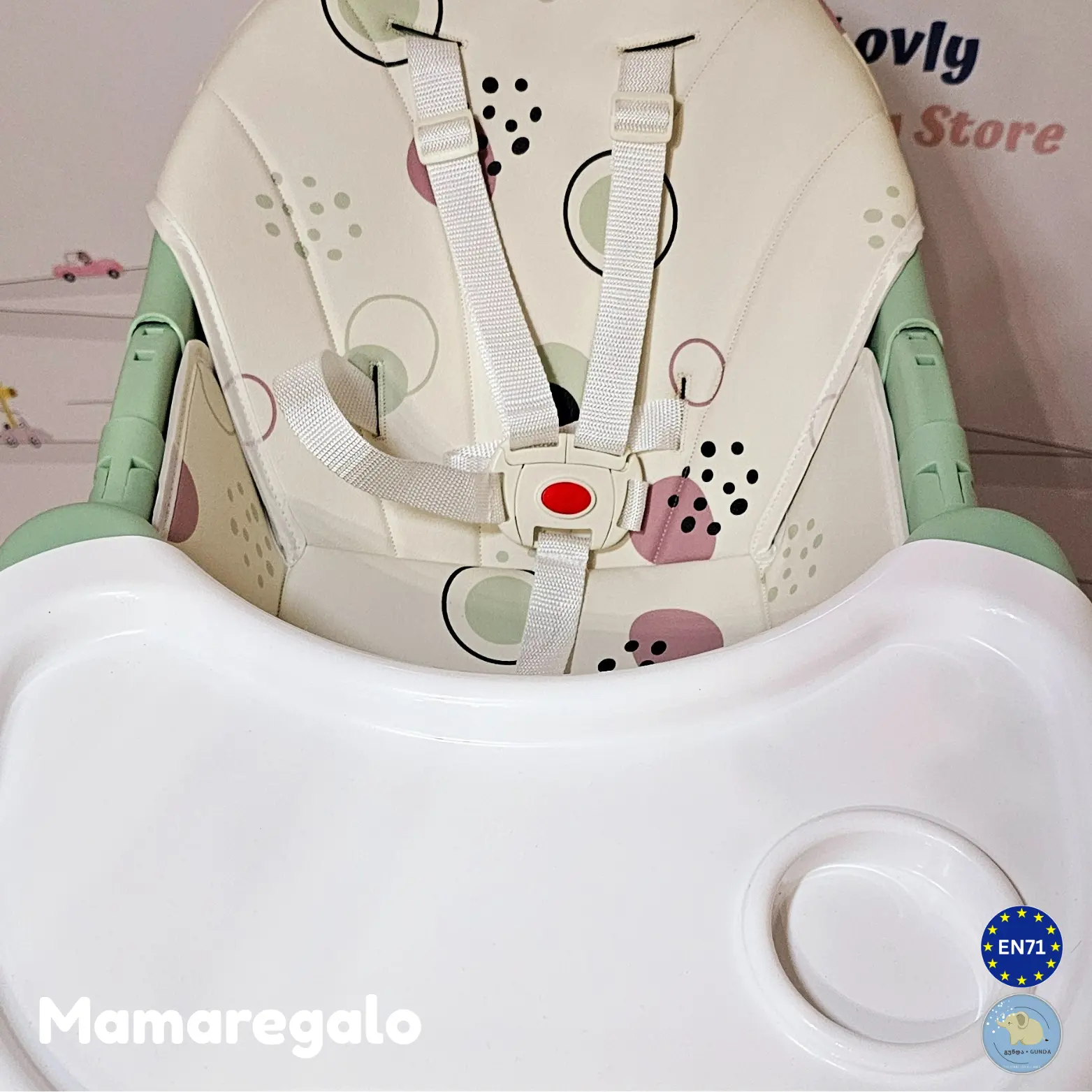 საბავშვო სკამ-მაგიდა - 2/1-ში მოდელი - Baby High Chair - Image 15