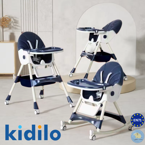 საბავშვო სკამ-მაგიდა - სარწეველა სკამი -  2/1-ში მოდელი - Baby High Chair & Rocking Chair