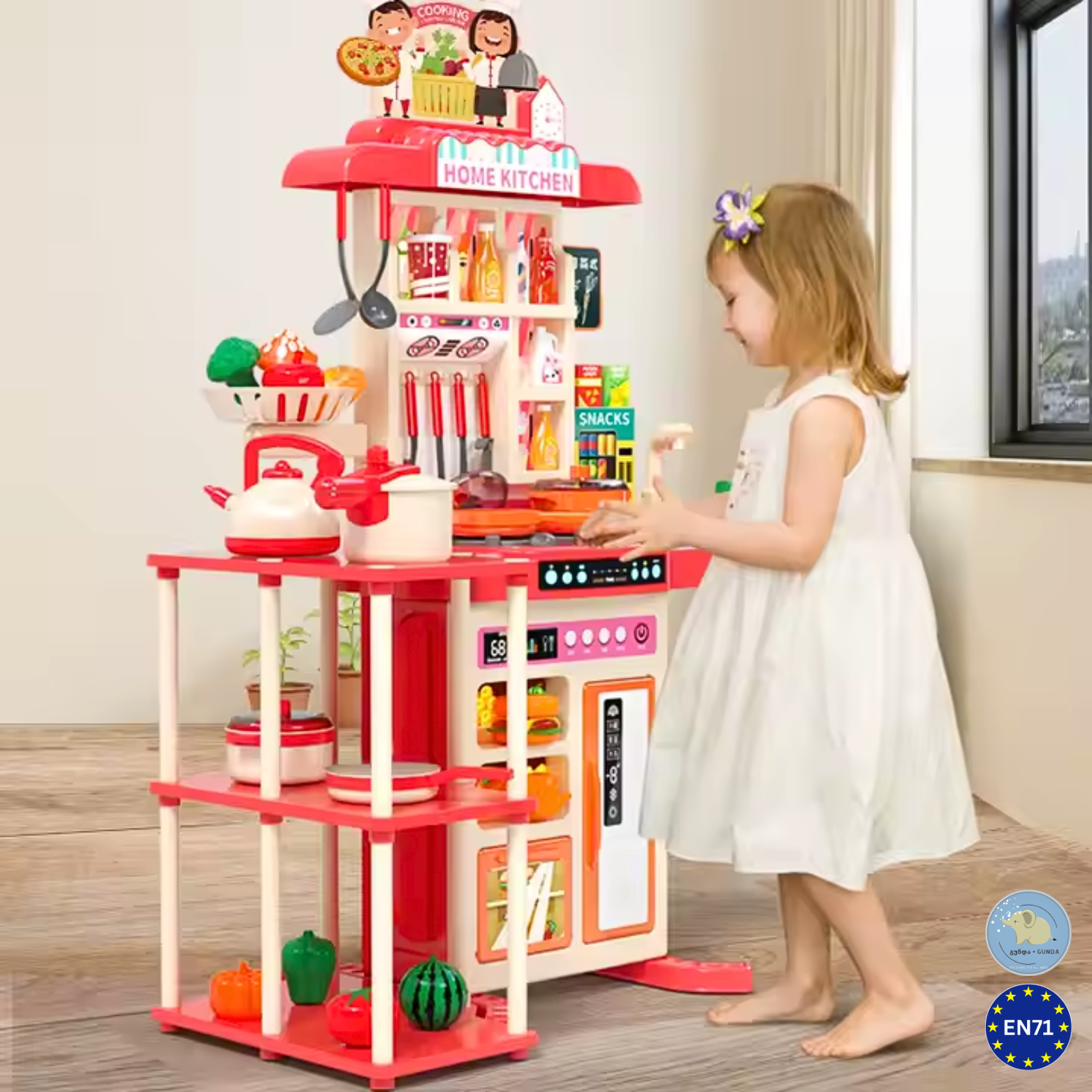 თანამედროვე მულტიფუნქციური საბავშვო სამზარეულო / Modern multifunctional children's kitchen (Copy) - Image 6