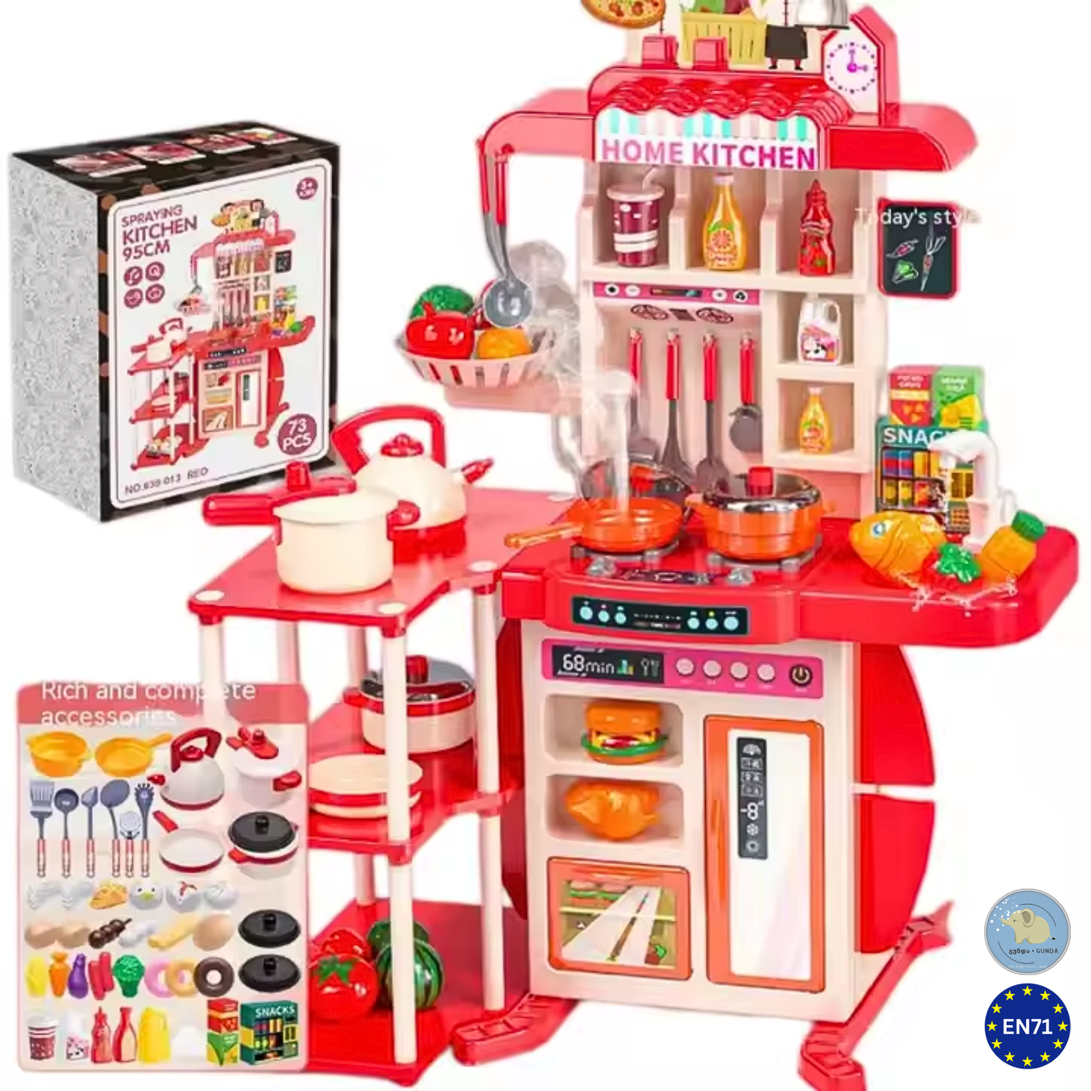 თანამედროვე მულტიფუნქციური საბავშვო სამზარეულო / Modern multifunctional children's kitchen (Copy) - Image 11