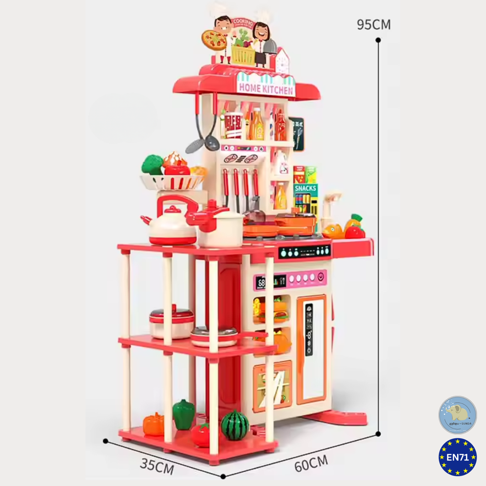 თანამედროვე მულტიფუნქციური საბავშვო სამზარეულო / Modern multifunctional children's kitchen (Copy) - Image 8