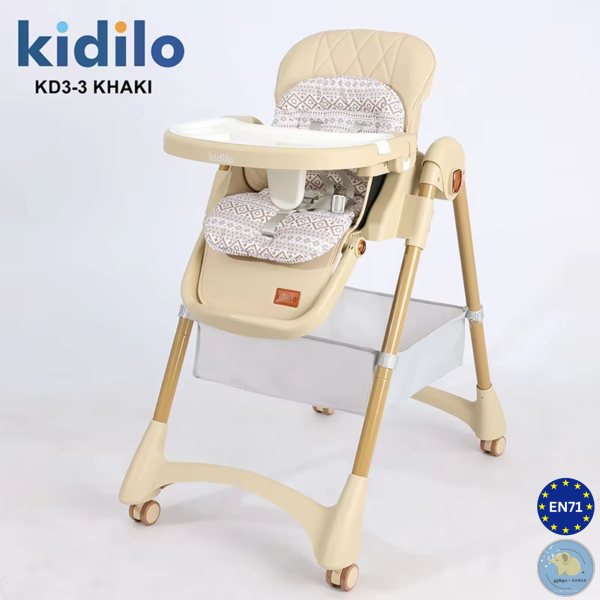 KIDILO - საბავშვო საკვები სკამ-მაგიდა- Baby High Chair
